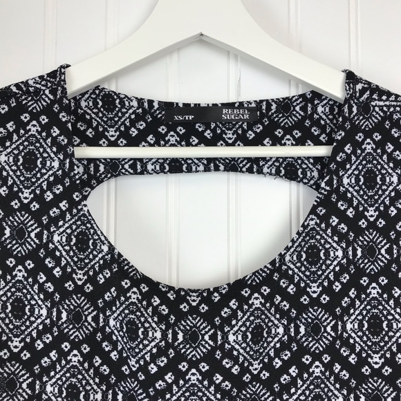 Rebel Sugar Fit & Flare Dress, Aztec, Cut Out Back - Picture 5 of 8